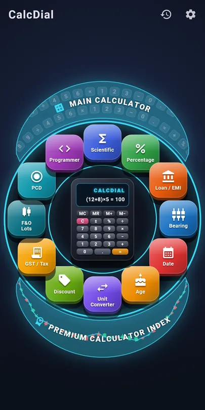CalcDial launcher dial