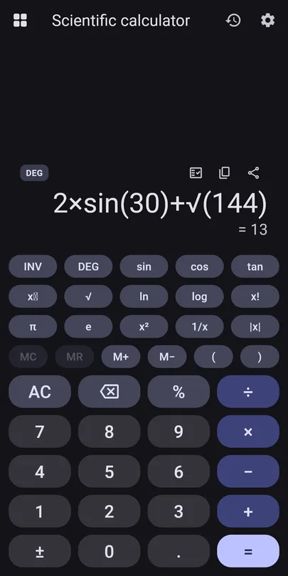 Scientific calculator